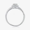 Помолвочное кольцо Moissanite Halo 0,5 карат